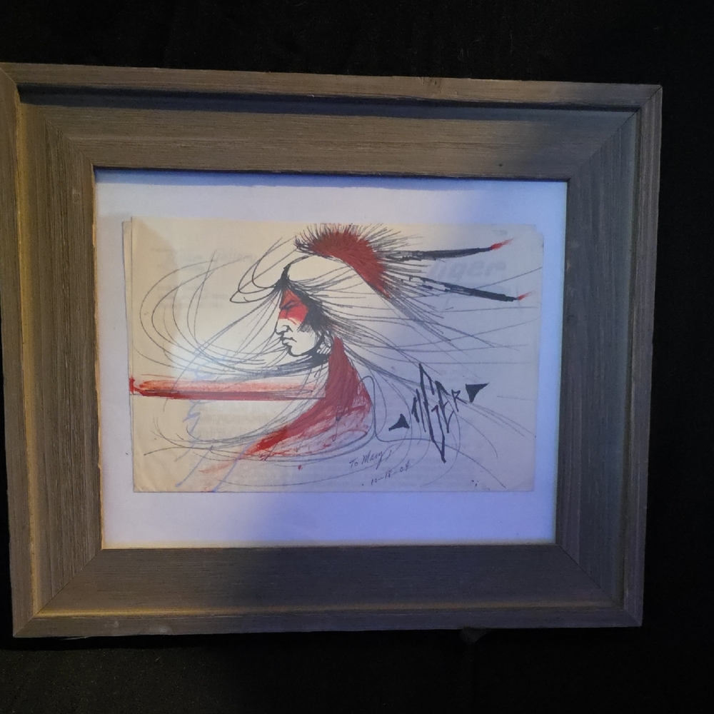 Johnny Tiger Jr. – Original Hand-Drawn Sketch (One of a Kind)